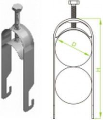 Baks Uchwyt kablowy UKZ2/28-34 (401800)