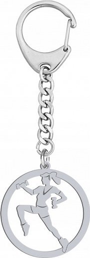 Radziszewska Jewellery Brelok Srebrny Aerobik 925 Prezent GRAWER DEDYKACJA GRATIS