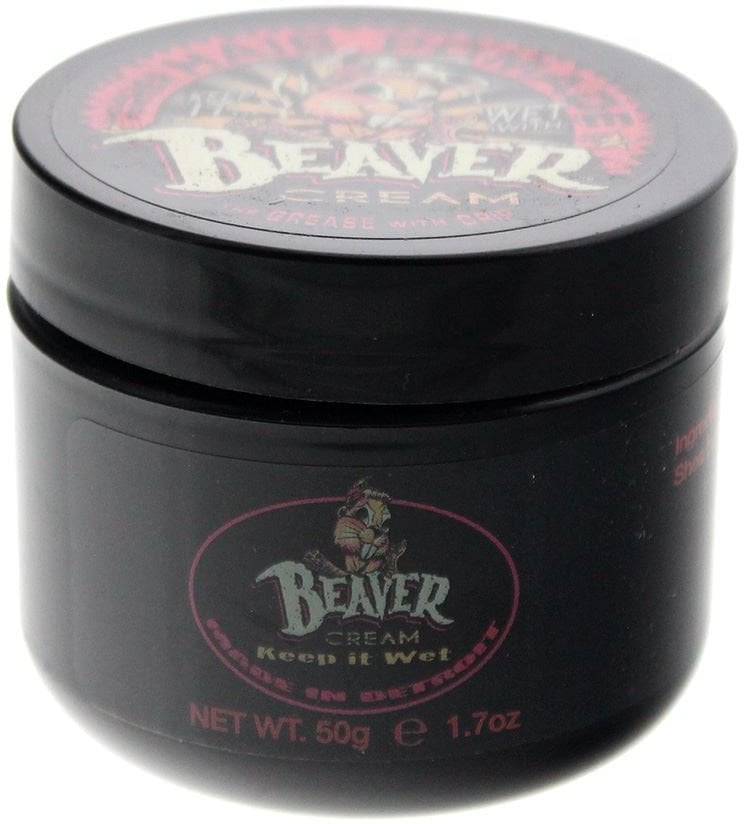 Cock Grease, Beaver Cream Keep It Wet, Hair Styling Pomade, Shine Finish, 50 g For Women