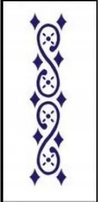 Szablon zmywalny 6x28cm