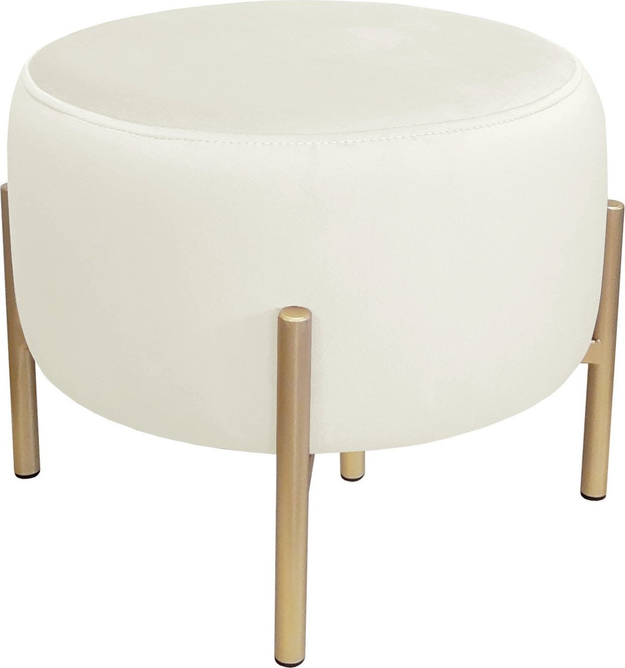 Atos Pufa OLA LOFT ławka podnóżek metal złota MG50