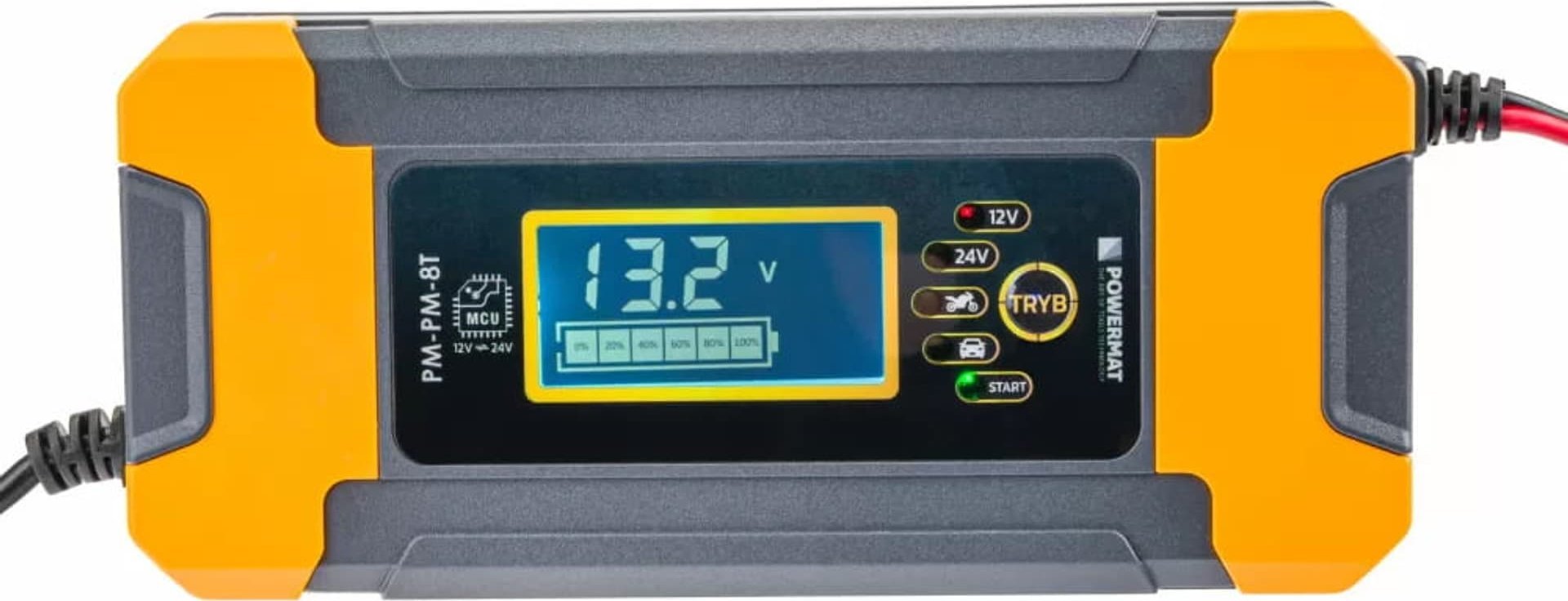 Powermat Prostownik mikroprocesorowy akumulatorowy 12/24V Powermat PM-PM-8T