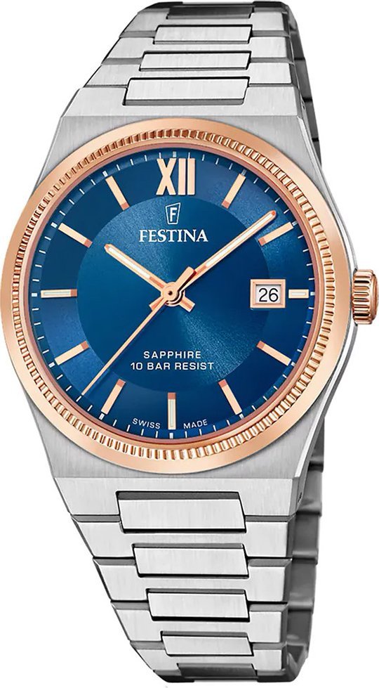 Zegarek Festina Zegarek męski Festina F20036-2 srebrny