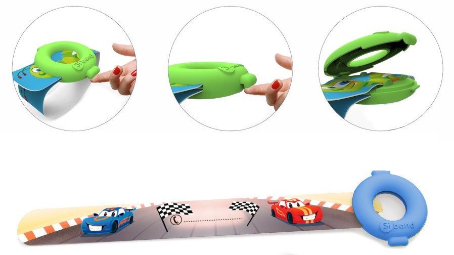 Opaska identyfikacyjna bezpieczeństwa dziecka wielorazowa wyścigi SIBAND