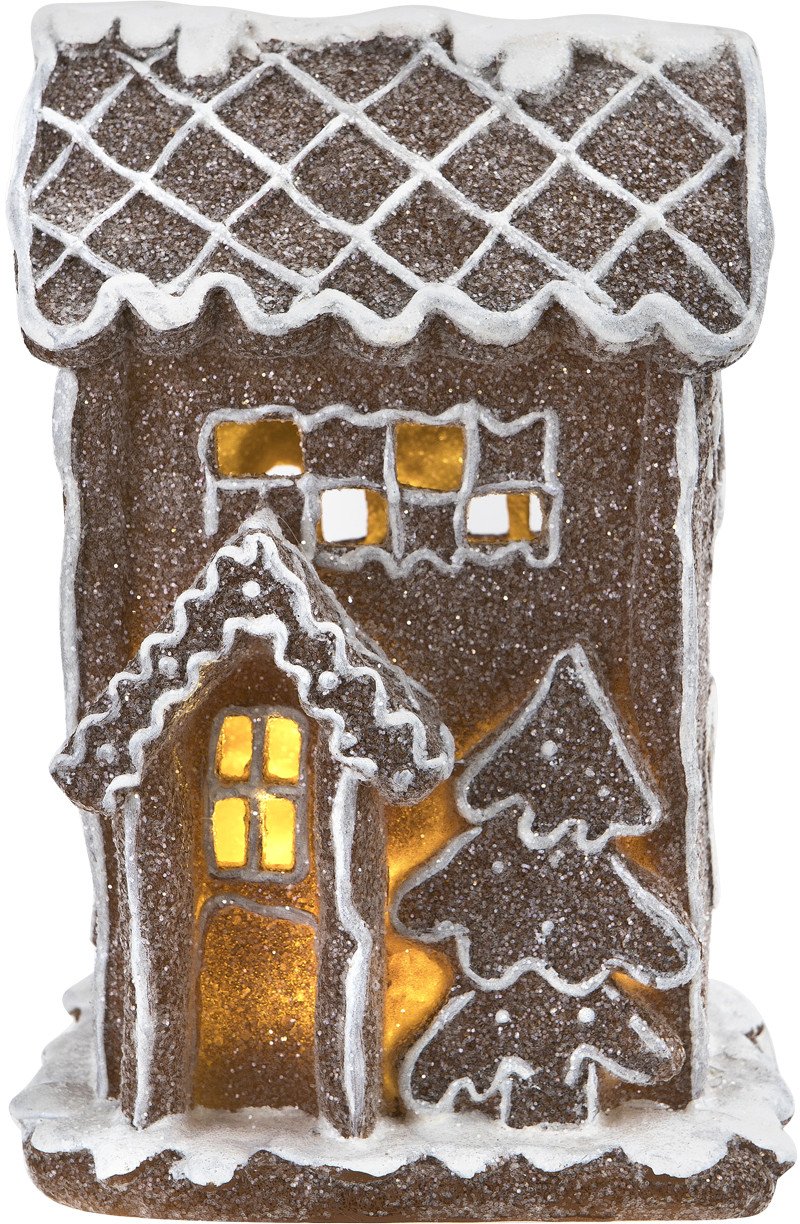 Figurka ozdobna Domek z piernika świecący LED H21 cm