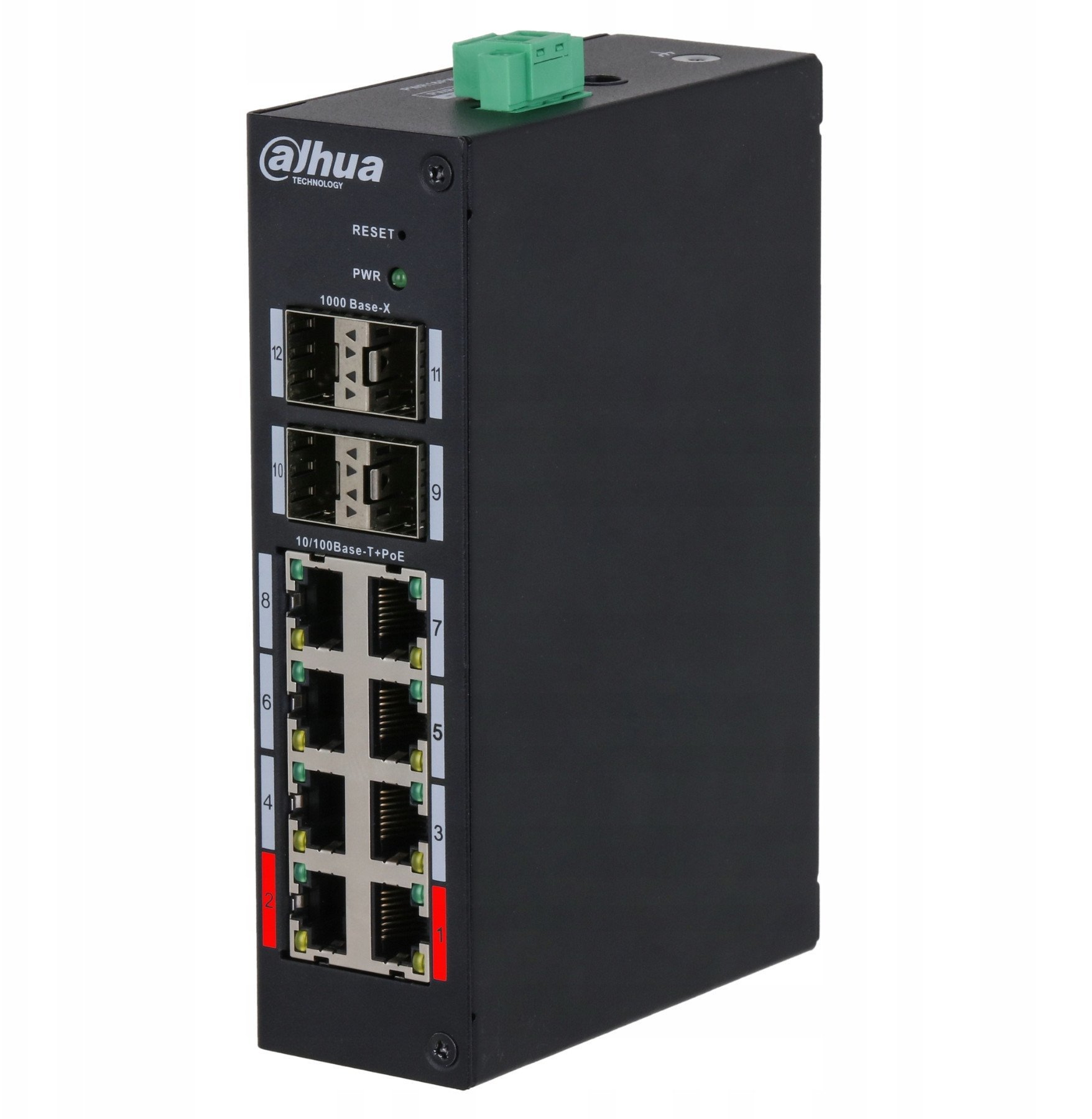 SWITCH POE HS4412-8ET-120 8-PORTOWY + 4 x SFP DAHUA