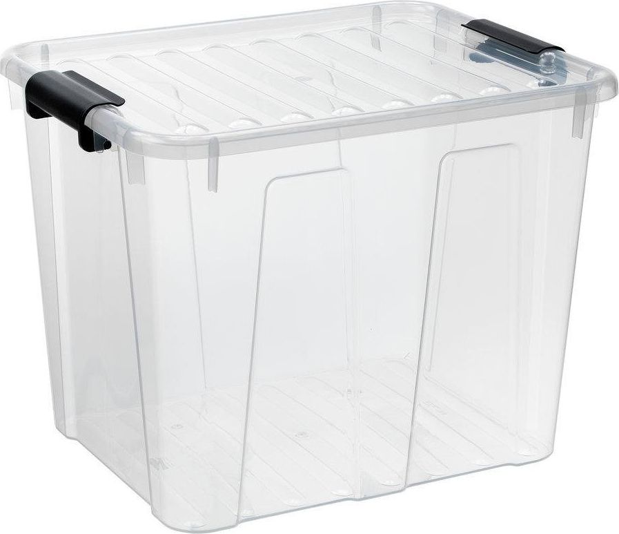 Plast Team Skrzynia z pokrywą pojemnik 40l plastikowy szary