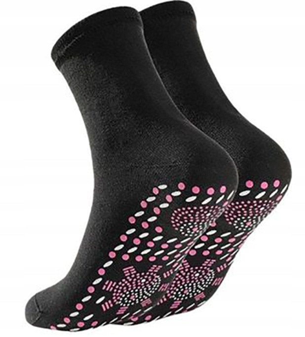 GRZEJĄCE SKARPETY Magnetyczne UNIWERSALNE Czarne