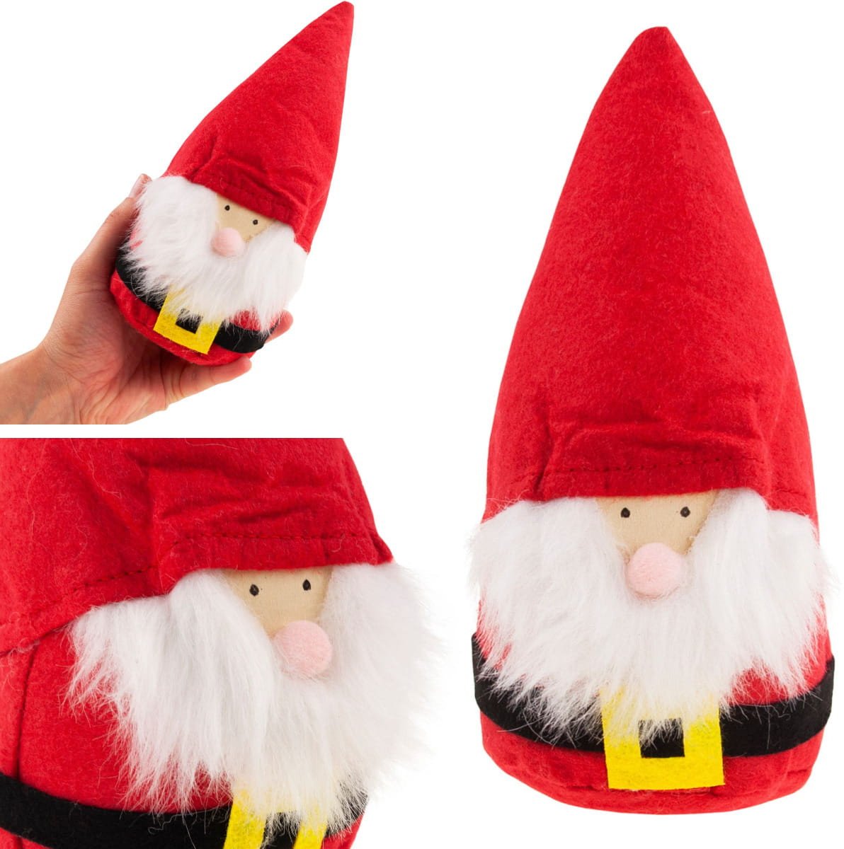 TG65798-2 SKRZAT ŚWIĄTECZNY KRASNAL GNOM MIKOŁAJ CZERWONY