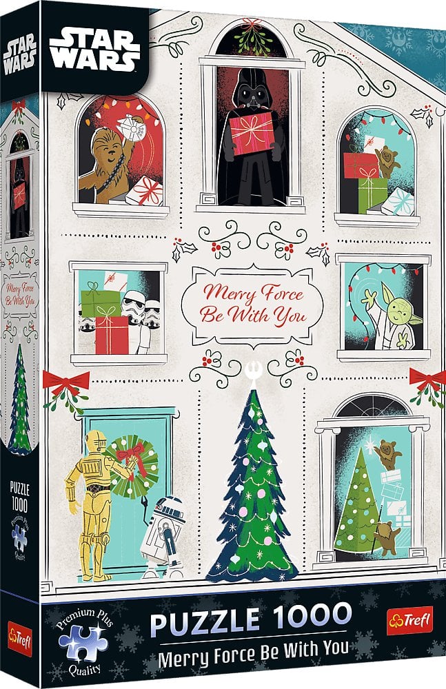 Trefl Puzzle Premium Plus Quality Star Wars - Niech Moc Świąt Będzie z Tobą 1000 elementów (12087)