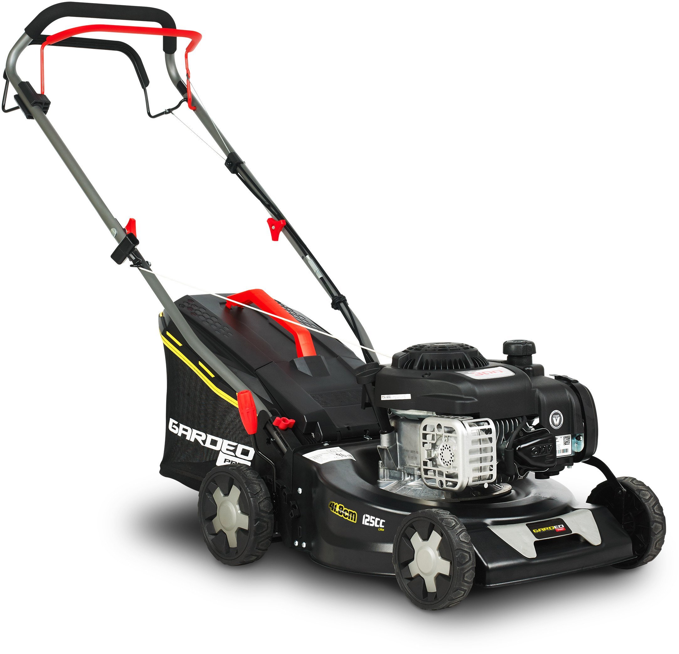Gasoline lawn mower GARDEO, 1700 W, 125 cm3, 41.8 cm, 40 l, self-propelled, B&S