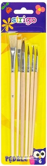 Pukka Pad Pędzle drewniane 6 sztuk blister SSC031