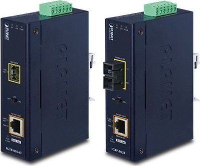 Konwerter światłowodowy Planet PLANET IP30 Industrial 10/100/1000BAS konwerter sieciowy 1000 Mbit/s Niebieski
