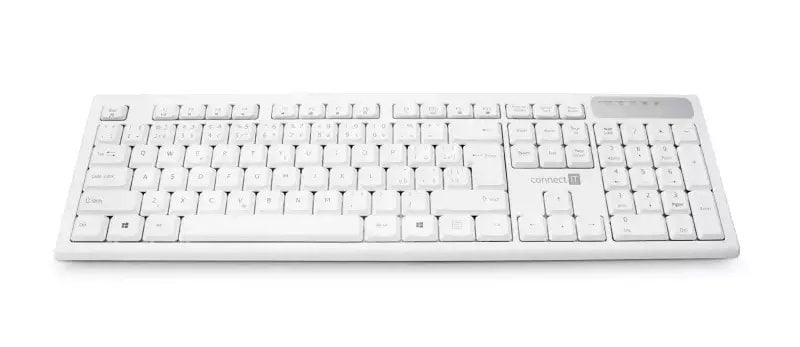 Klawiatura Connect IT CONNECT IT Multimedialna bezprzewodowa klawiatura, wersja CZ + SK, biały