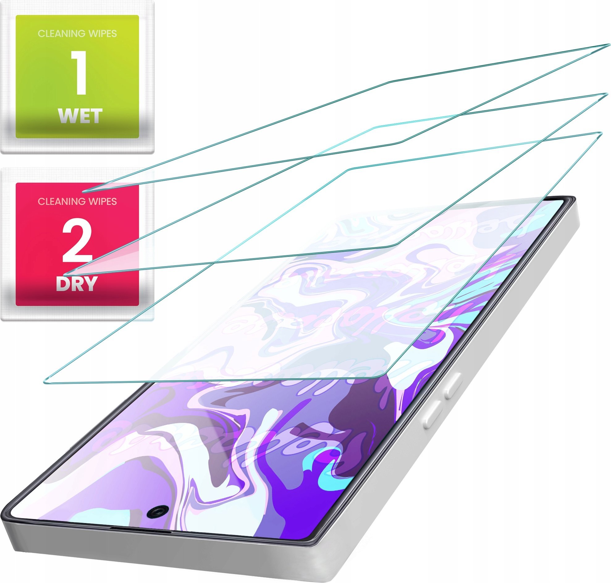 Hello Case 3-PAK Szkło Hartowane do Samsung Galaxy S24 Ultra (szybka 9H, płaskie 2.5D)