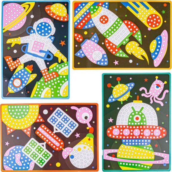 Kreatywna Układanka, Mozaika, Kolaż Klocki DIY