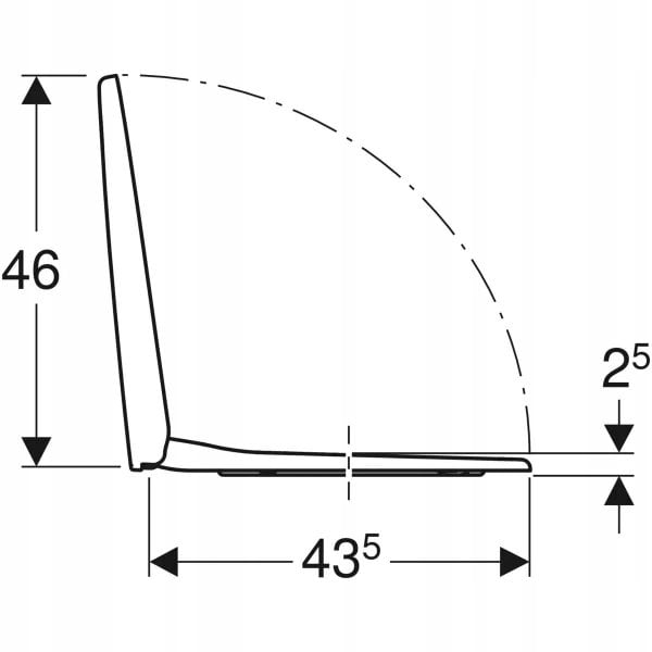 Deska sedesowa K90125000 / KOŁO / REKORD / DESKA WO, Mocowanie od góry, BIAŁY / BŁYSZCZĄCY