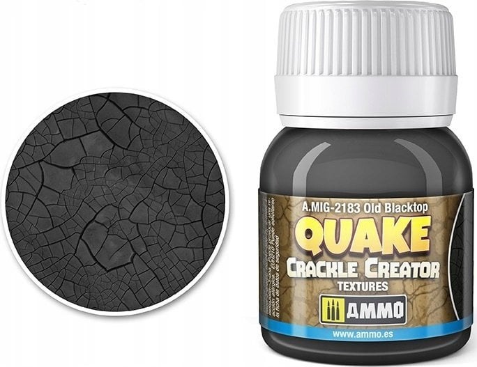 Vallejo Ammo: Quake Crackle Creator Textures - Old Blacktop (40 ml)