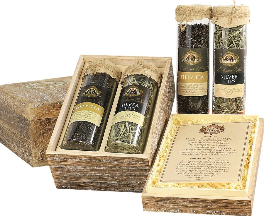 Basilur Herbata BIAŁA czarna ZESTAW LIMITOWANY NA PREZENT