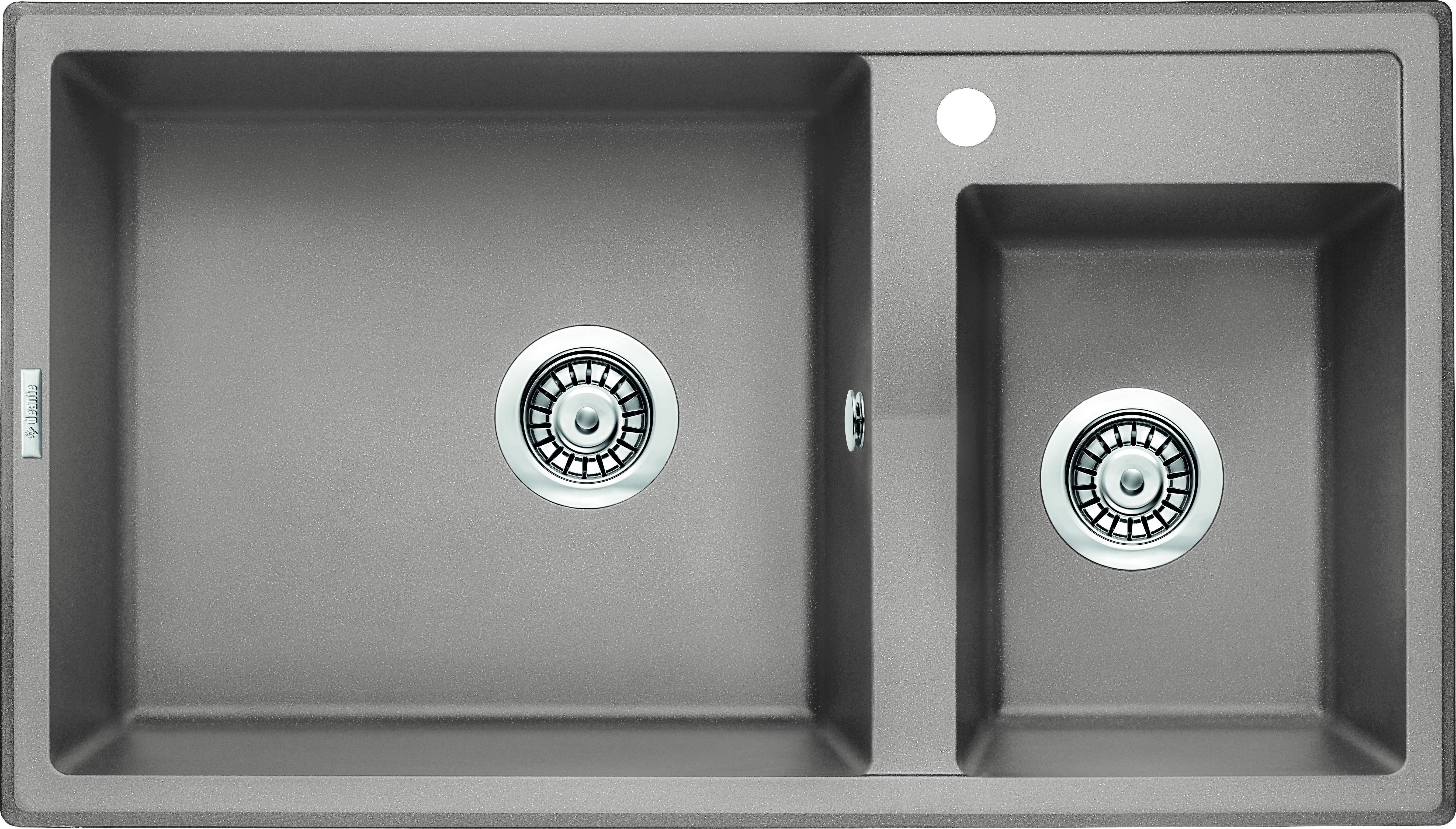 Zlewozmywak Deante . ERIDAN SZARY METALIK GRANIT 2K 880X500X200 + SPACE SAVER