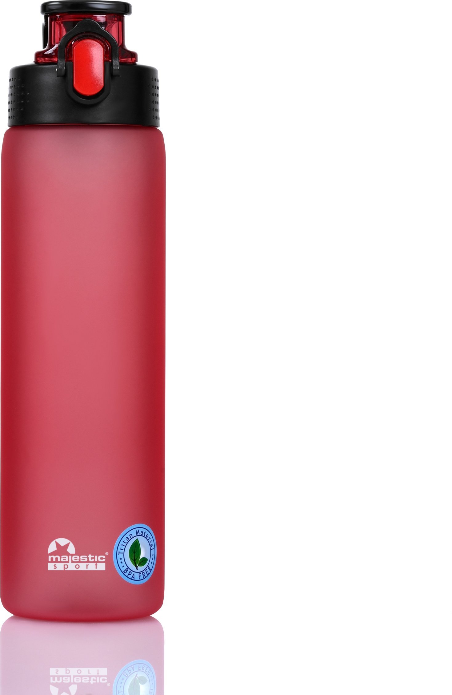 Butelka tritanowa Majestic Sport Okosei Mat 750 ml czerwona