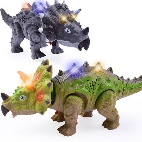 DINOZAUR TRICERATOPS DUŻY CHODZI 29 cm DŹWIĘK