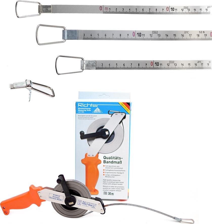 Richter Ruletka stalowa chromoniklowana RICHTER 474SR 30m