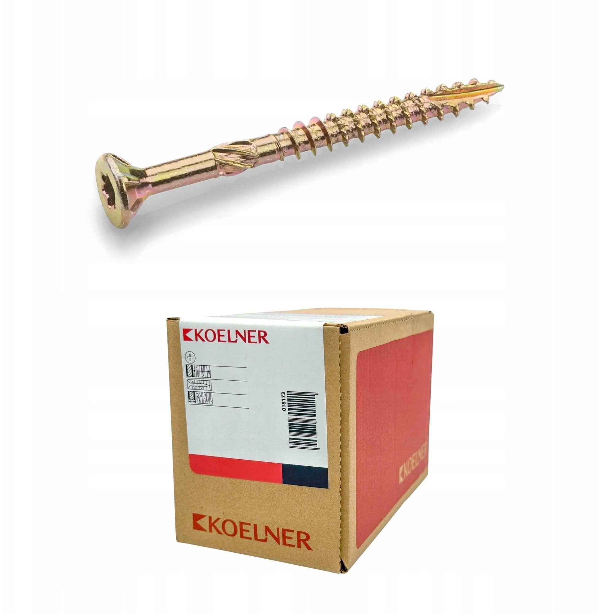 Koelner/Rawlplug Wkręt konstrukcyjny do drewna 5x70 łeb stożkowy napęd typu TX - 0.1ts