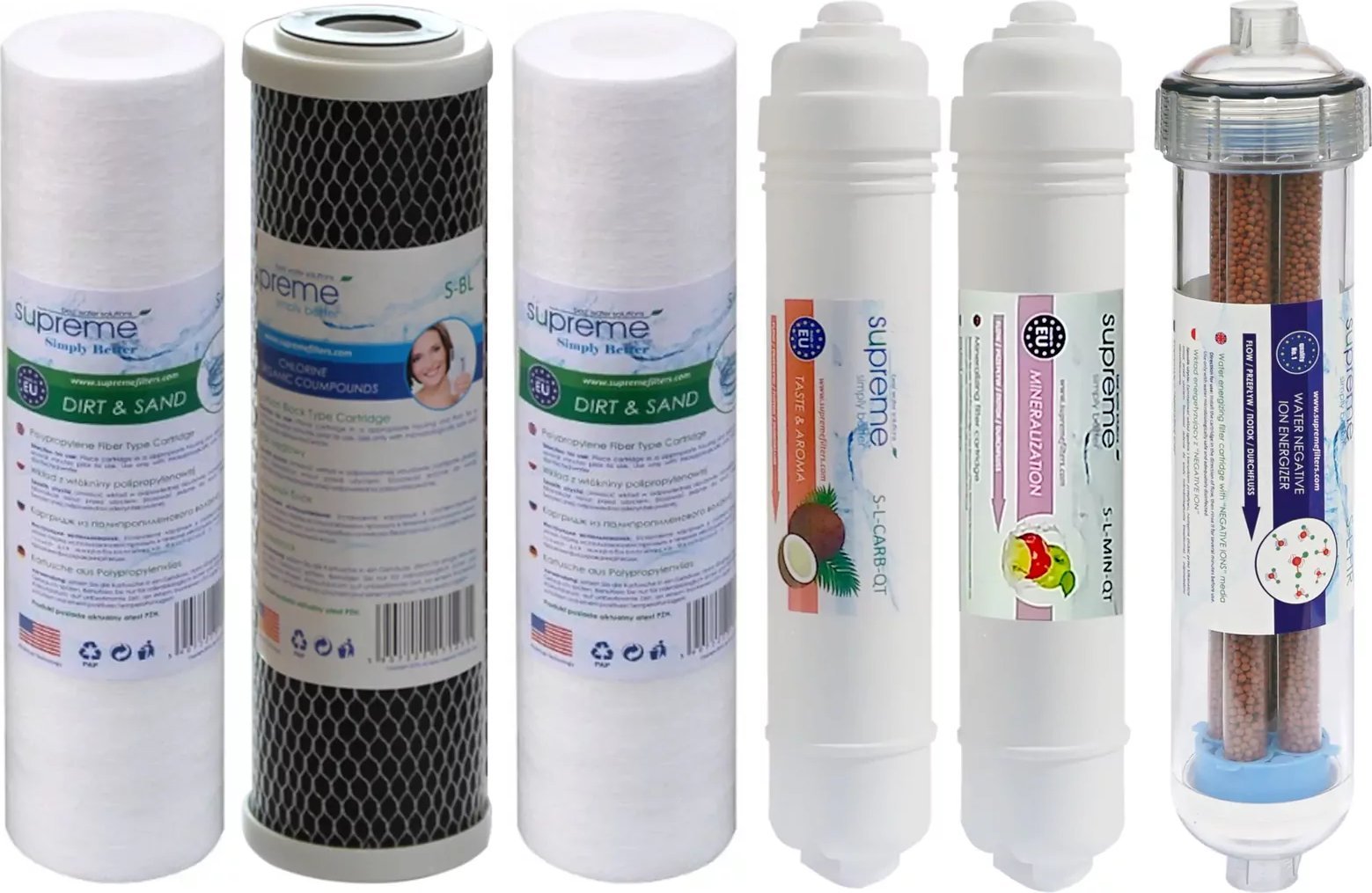 Supreme Komplet wkładów RO7 QT