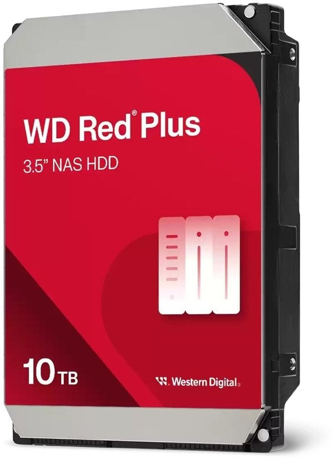 Dysk serwerowy WD Red Plus 10TB 3.5'' SATA III (6 Gb/s) (WD100EFGX)