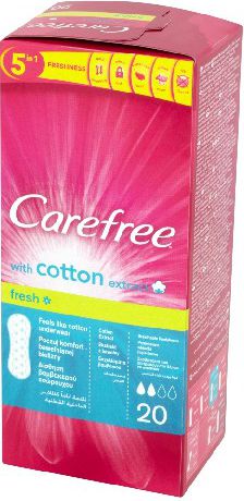 Carefree Cotton Fresh Wkładki higieniczne 1 op.-20szt