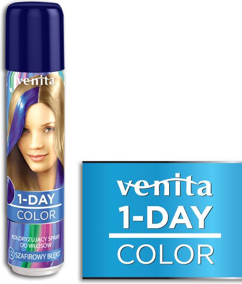 Venita 1-Day color spray 12 szafirowy błękit