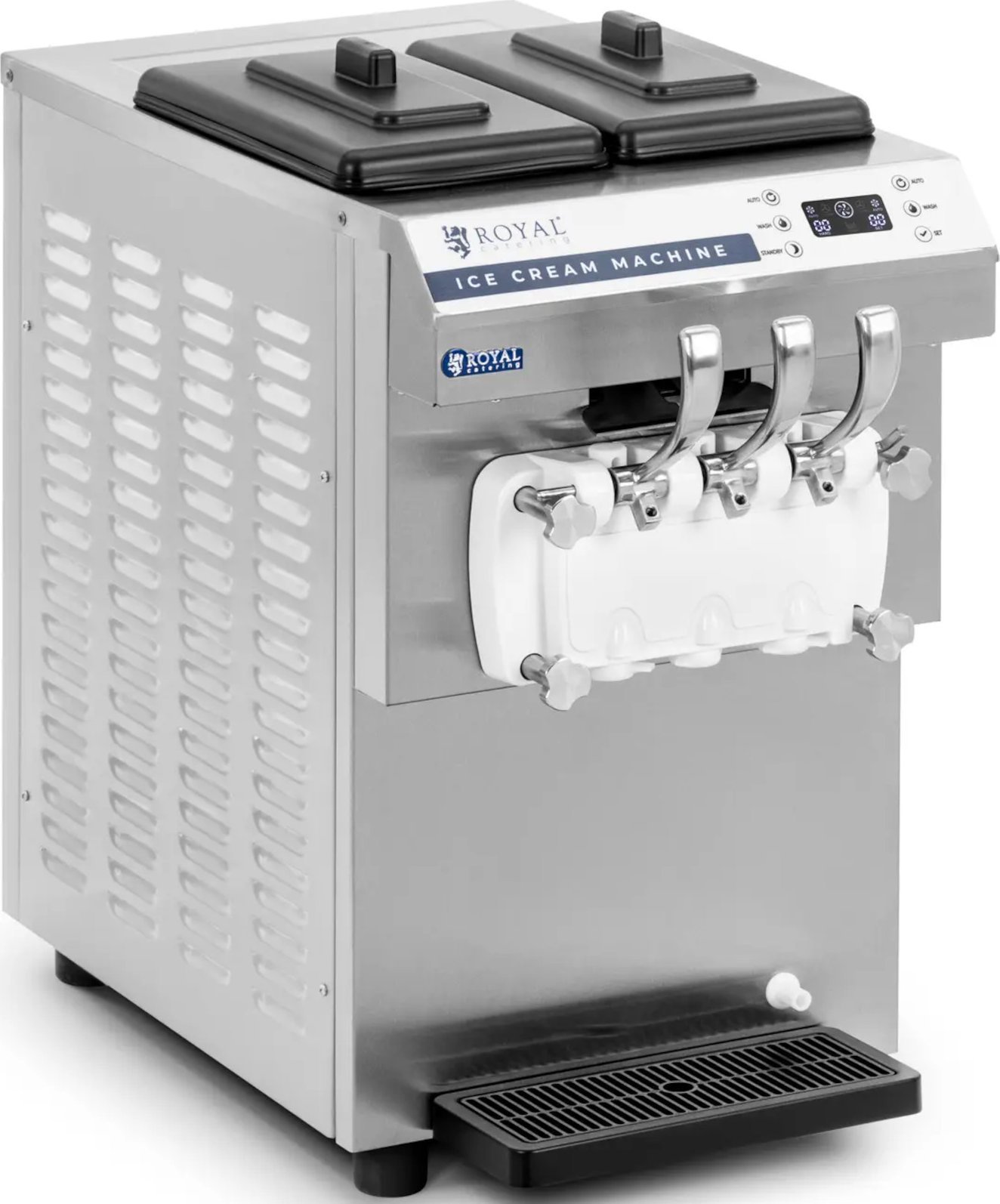 Royal Catering Maszyna automat do lodów włoskich 1350 W 16 l/h - 3 smaki Maszyna automat do lodów włoskich 1350 W 16 l/h - 3 smaki