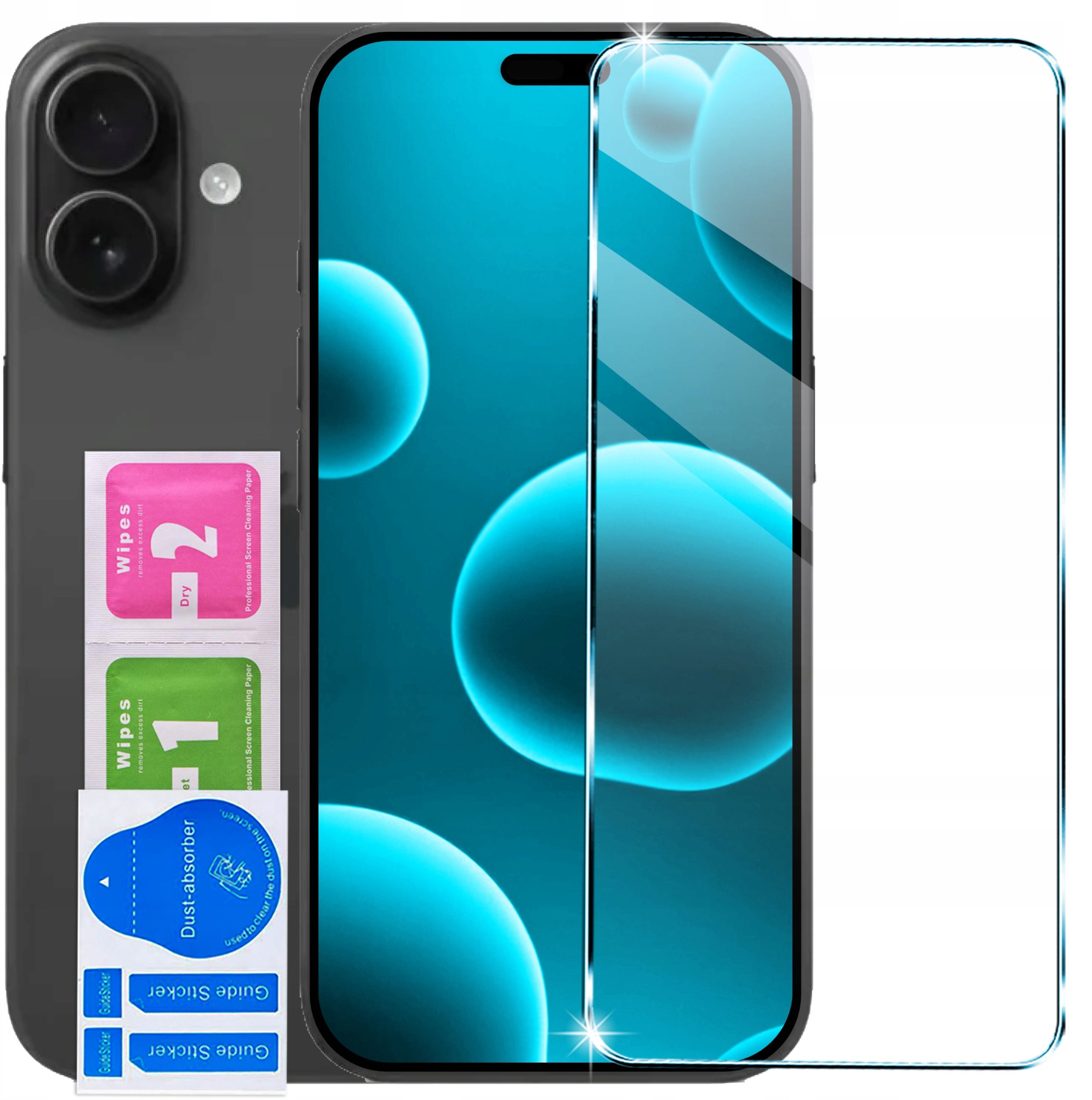 Szkło Hartowane 2,5D 9H Szybka SZKIEŁKO OCHRONNE do iPhone 16 Pro|17|17 Pro