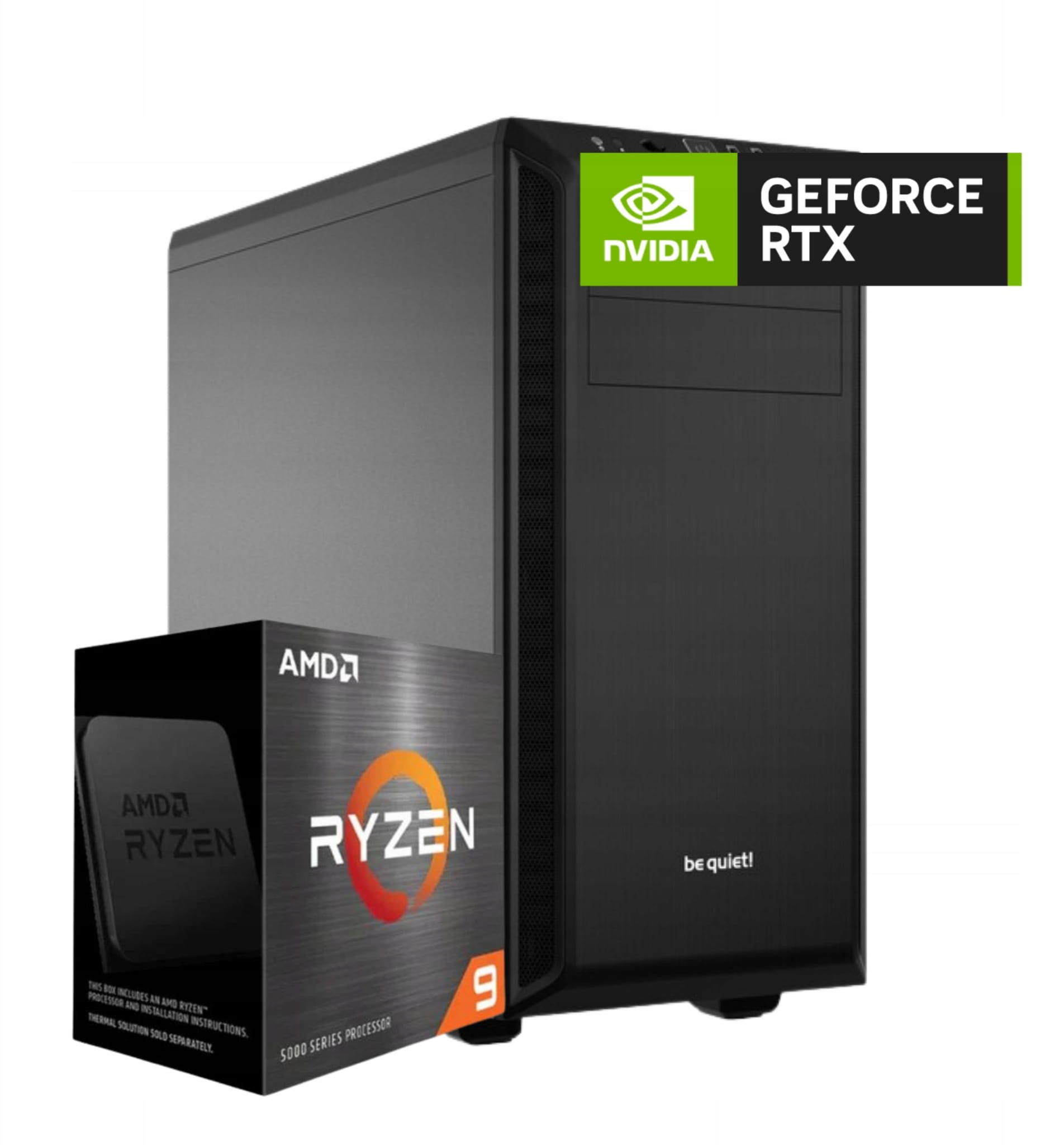 Komputer Komfig Ryzen 9 5900X, 32 GB, RTX 5070, 2 TB M.2 PCIe Windows 11 Pro