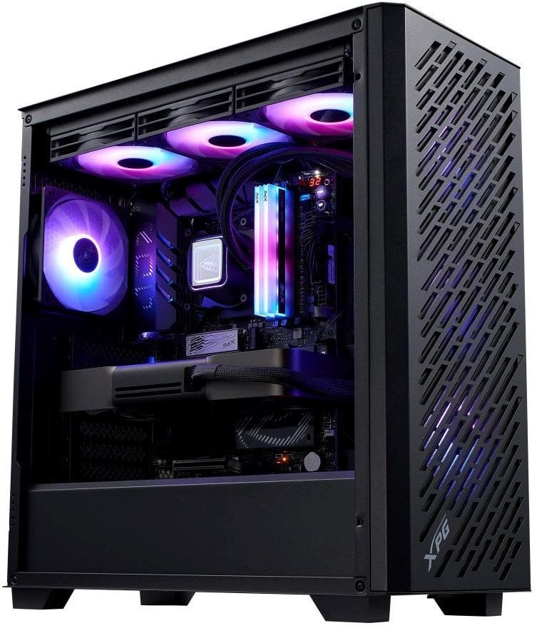 ADATA XPG case VALOR AIR PRO, ATX, Průhledná bočnice, 4x 120mm ARGB Fan, Černá