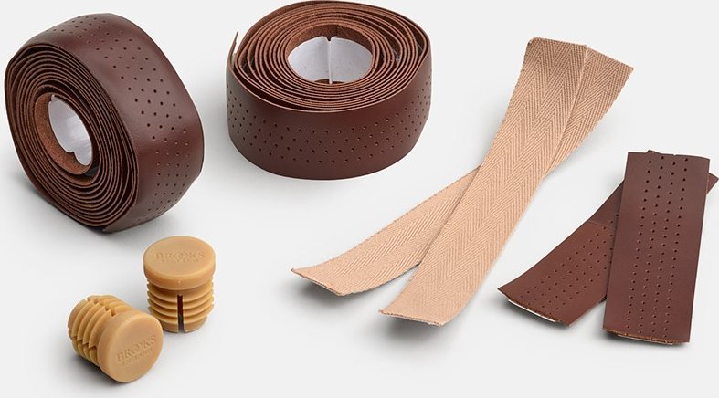 Brooks Owijka BROOKS LEATHER BAR TAPE, Brown, Grubość 2mm (NEW)