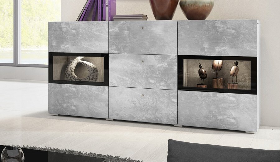 Helvetia Komoda BAROS 132 x 39 x 70cm biały