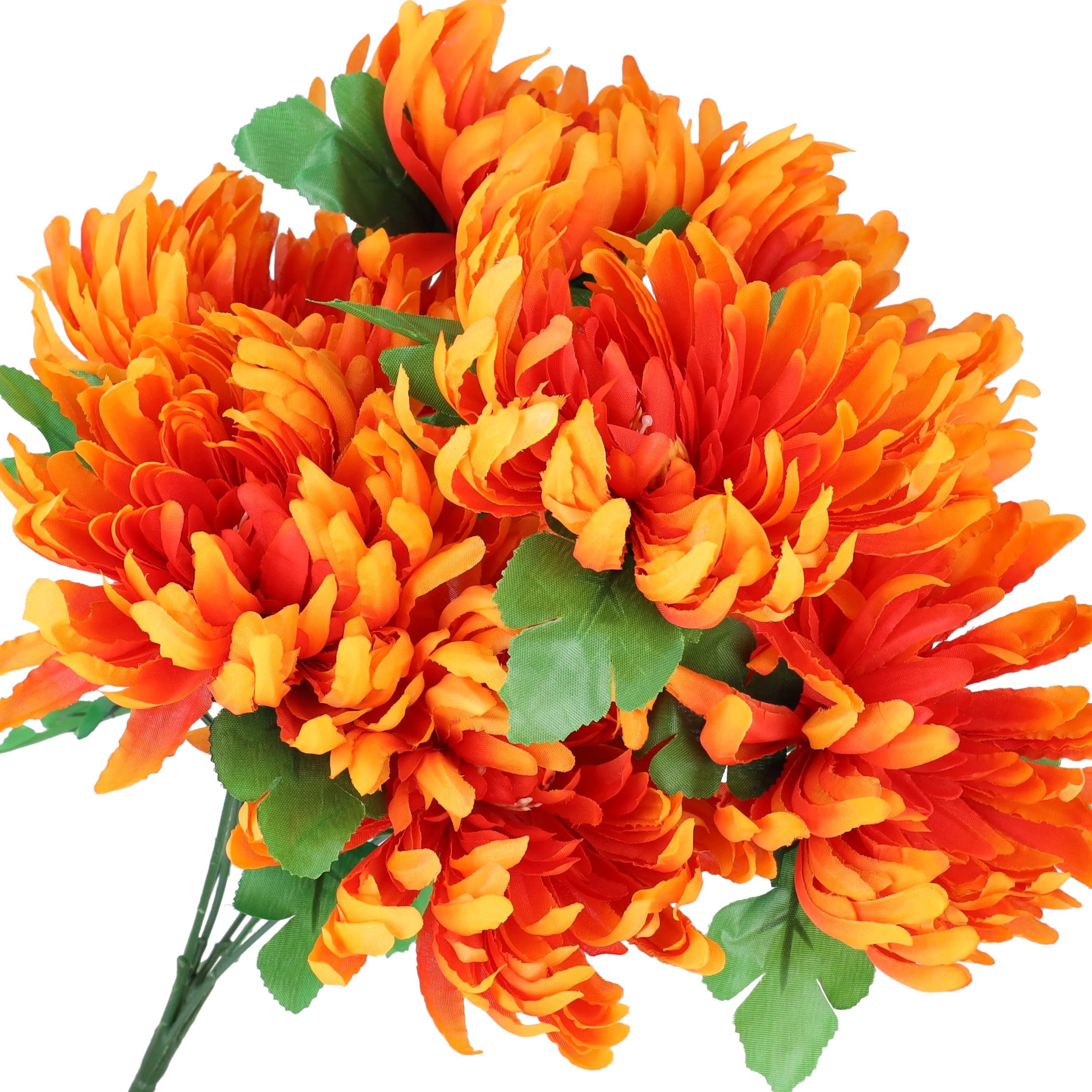 KWIATY sztuczne CHRYZANTEMA bukiet do WAZONU kompozycja na STROIK jak żywe