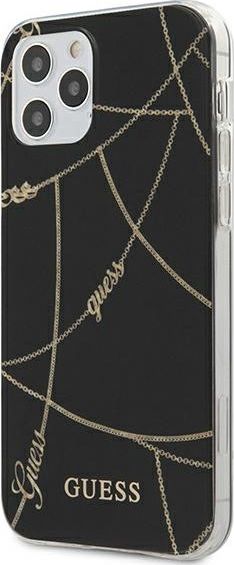 Guess Guess GUHCP12LPCUCHBK iPhone 12 Pro Max 6,7" czarny/black hardcase Gold Chain Collection