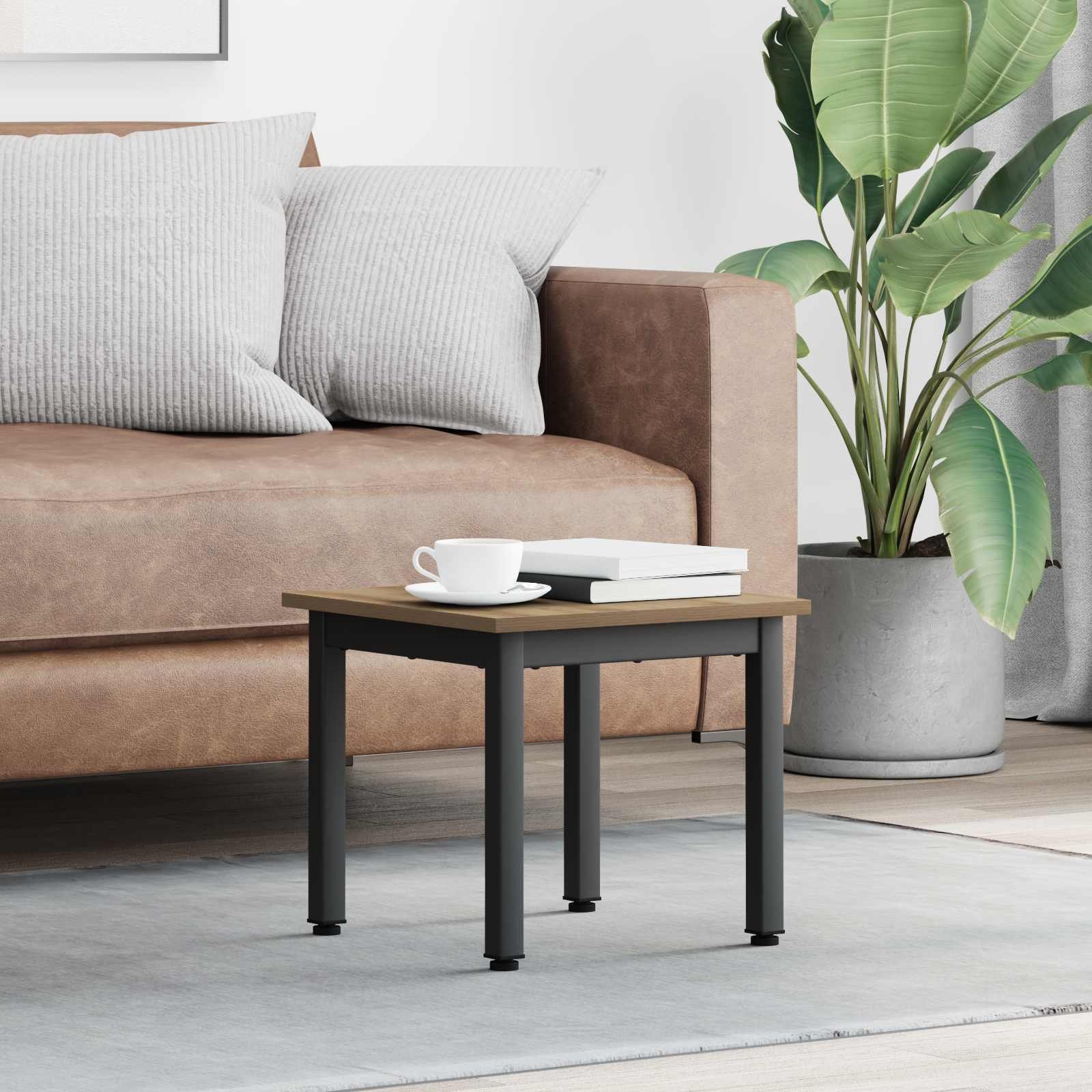 vidaXL Stolik kawowy Dąb rzemieślniczy 40 x 40 x 36 cm