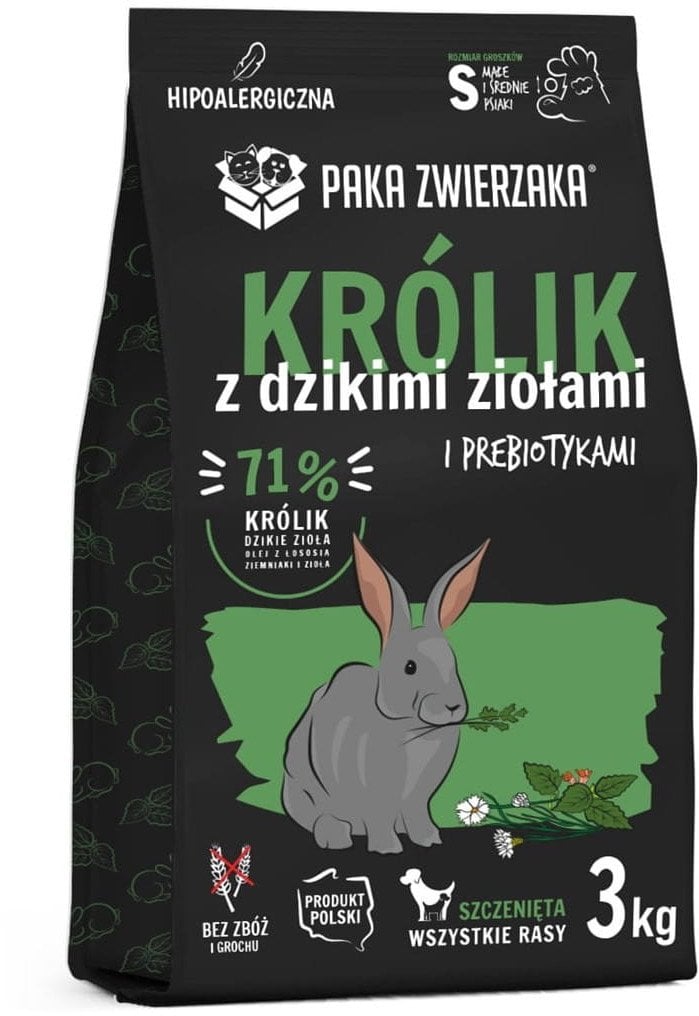 Paka Zwierzaka Seventh Heaven Królik z dzikimi ziołami Puppy S 3kg