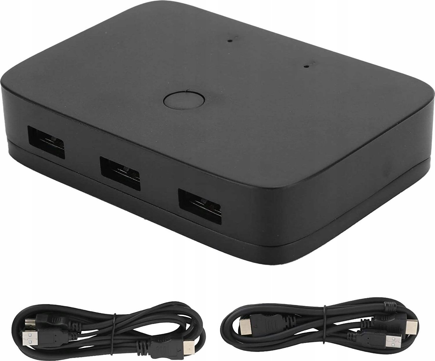 Przełącznik Pawonik PRZEŁĄCZNIK KVM HDMI 2X1 SWITCH 3XUSB +2 KABL HDMI