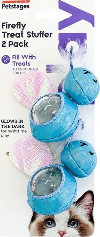 Petstages Petstages Firefly Treat Stuffer Glow-In-The-Dark Cat Toy - Świetliki na kocie przysmaki