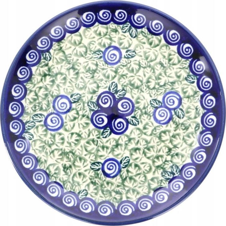 Bolesławiec Talerz płytki 16cm Bolesławiec Dekor 1073