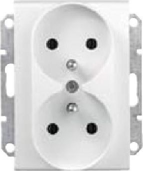 Schneider Electric Gniazdo podwójne z/u 16A 250V z przesłonami grafitowe (SDN2800970)