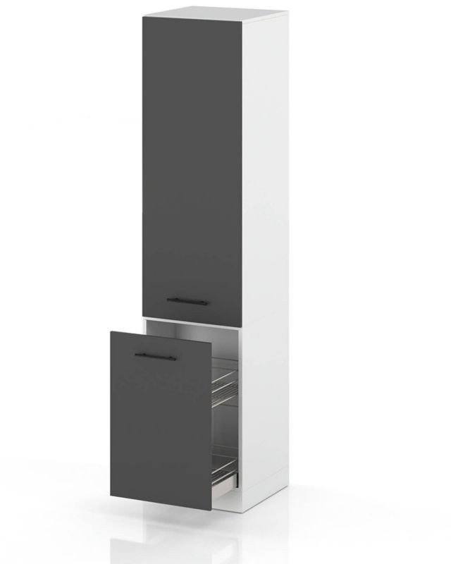 słupek kuchenny stojący modułowy 50cm szafka cargo s50 spremium szary mat