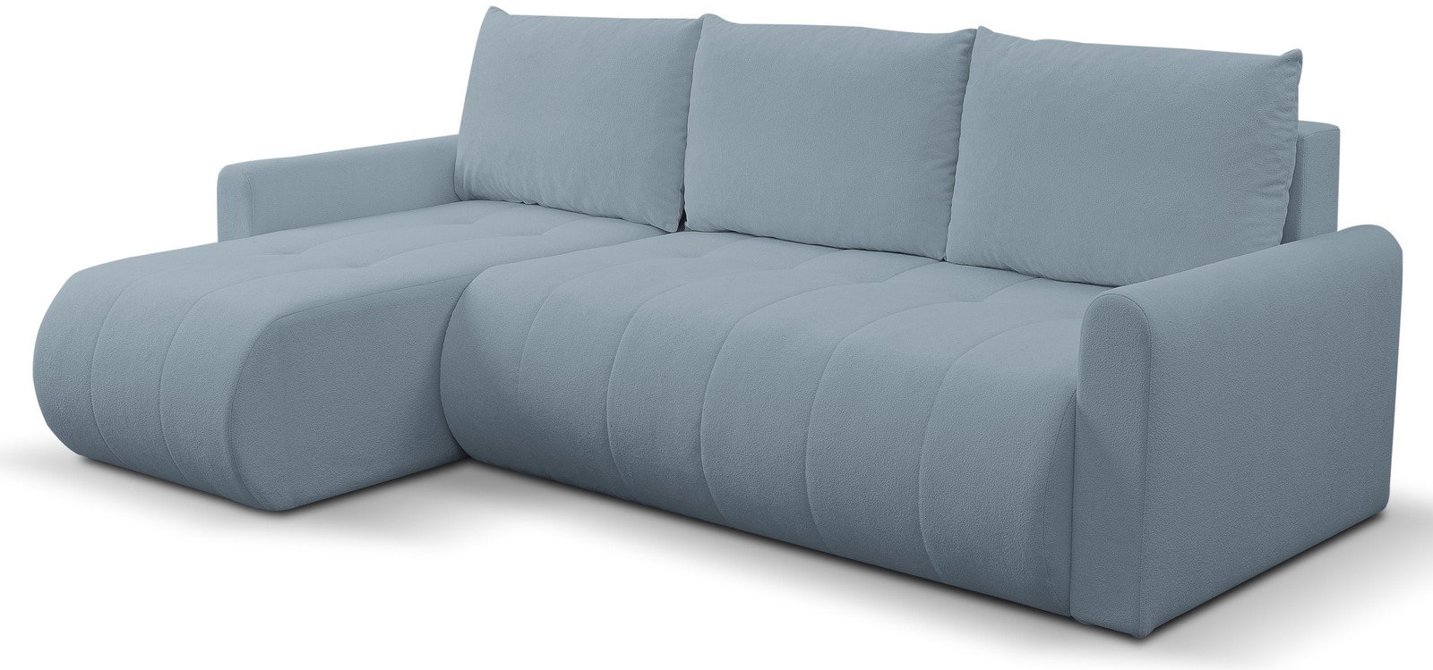 Narożnik Primo w tkaninie GERRA z funkcją spania i pojemnikiem na pościel