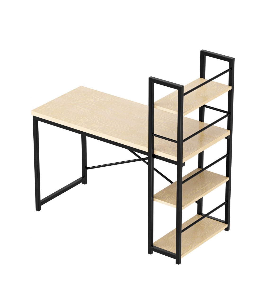 Nowoczesne Biurko Komputerowe Z Regałem Loft Mark Adler Leader 4.0