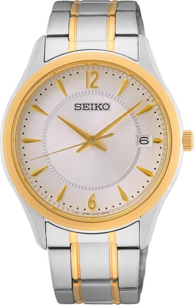 Zegarek Seiko Zegarek męski Seiko SUR468P1 srebrny